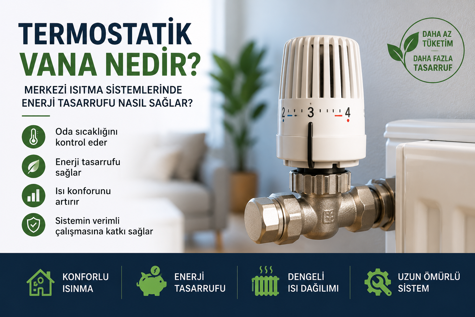 Termostatik Vana Nedir? Merkezi Isıtma Sistemlerinde Enerji Tasarrufu Nasıl Sağlar?