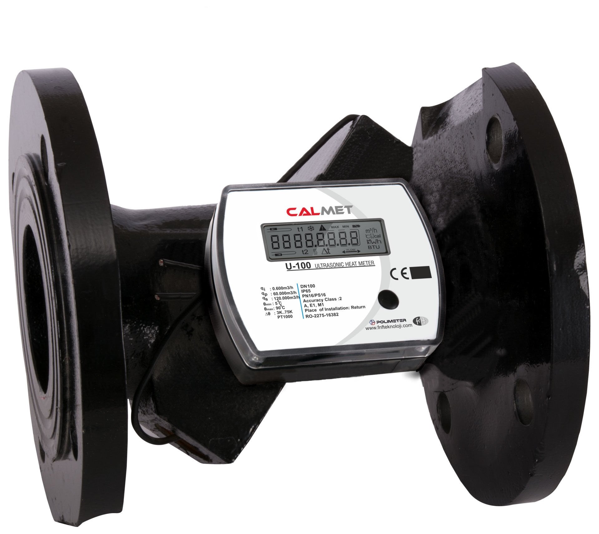 Calmet PM02-100 Ultrasonik Kalorimetre Flanşlı 